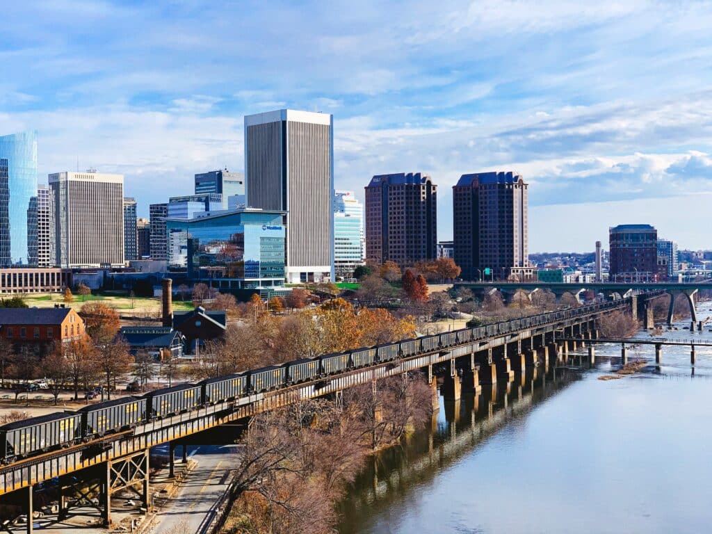 richmond va skyline for article about the cost of dental implants in richmond va